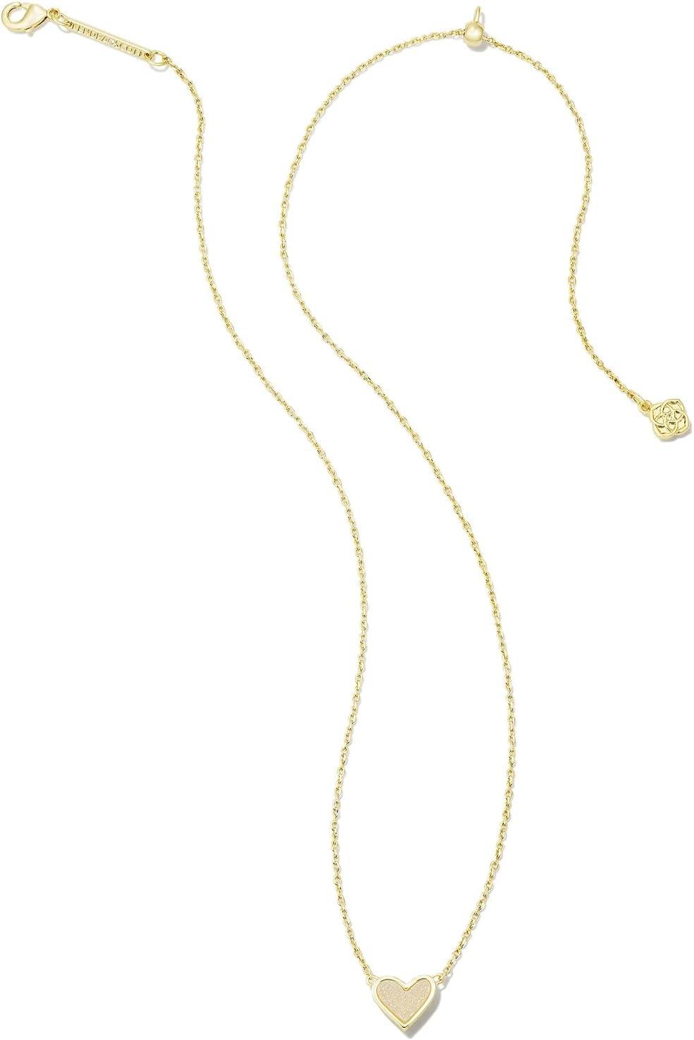 image:imageKendra Scott Framed Ari Heart Pendant Necklace Fashion Jewelry for WomenGOLD IRIDESCENT DRUSY