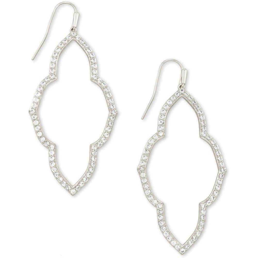 image:imageKendra Scott Abbie Open Frame Earrings Fashion Jewelry for WomenRHODIUM
