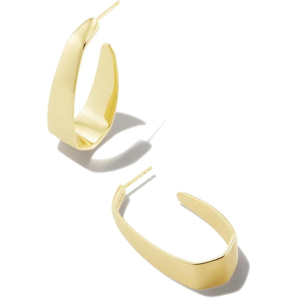 image:imageKendra Scott Cadence Large Hoop Earring 18k Gold Vermeil