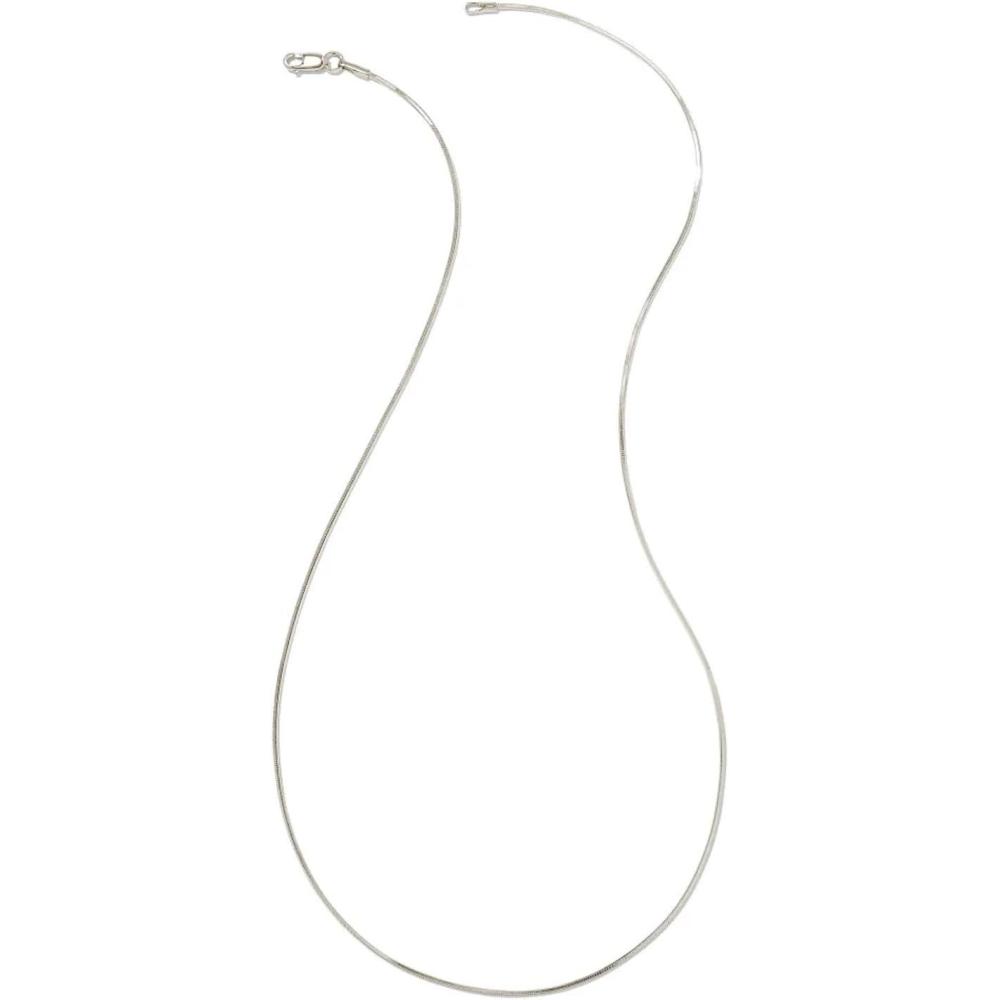 image:imageKendra Scott Diamond Cut Snake Chain Necklace Sterling Silver