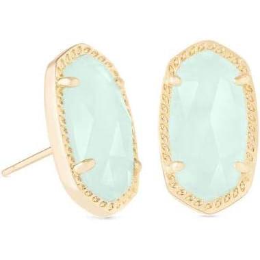 image:imageKendra Scott Ellie Stud Earrings for Women Fashion JewelryGoldChalcedony Glass