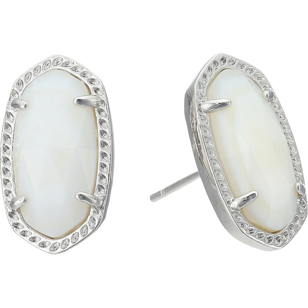 image:imageKendra Scott Ellie Stud Earrings for Women Fashion JewelryRHODIUM SLATE CATS EYE
