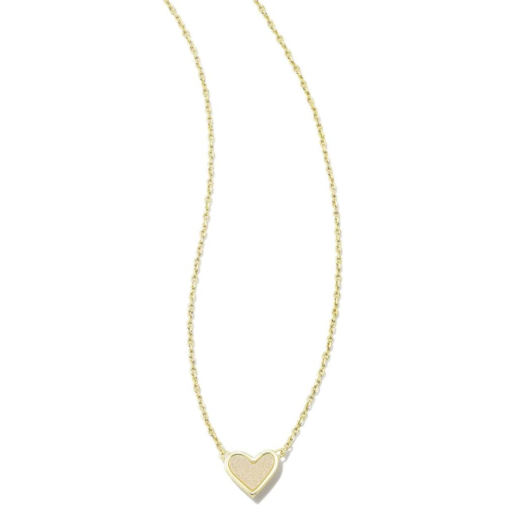 image:imageKendra Scott Framed Ari Heart Pendant Necklace Fashion Jewelry for WomenGOLD IRIDESCENT DRUSY