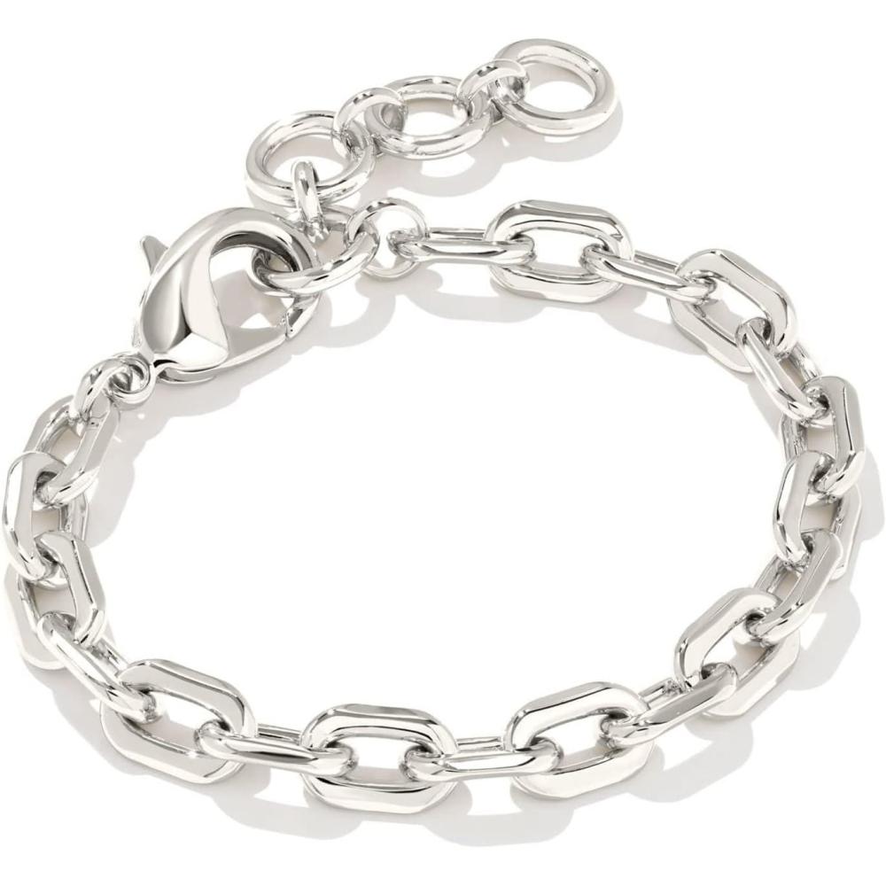 image:imageKendra Scott Korinne Chain Bracelet Fashion Jewelry for WomenRHODIUM