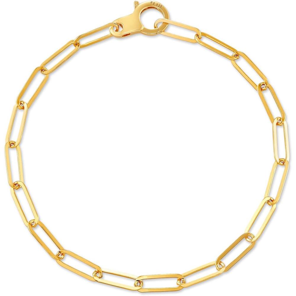 image:imageKendra Scott Large Paperclip Chain Bracelet in 18k Gold Vermeil