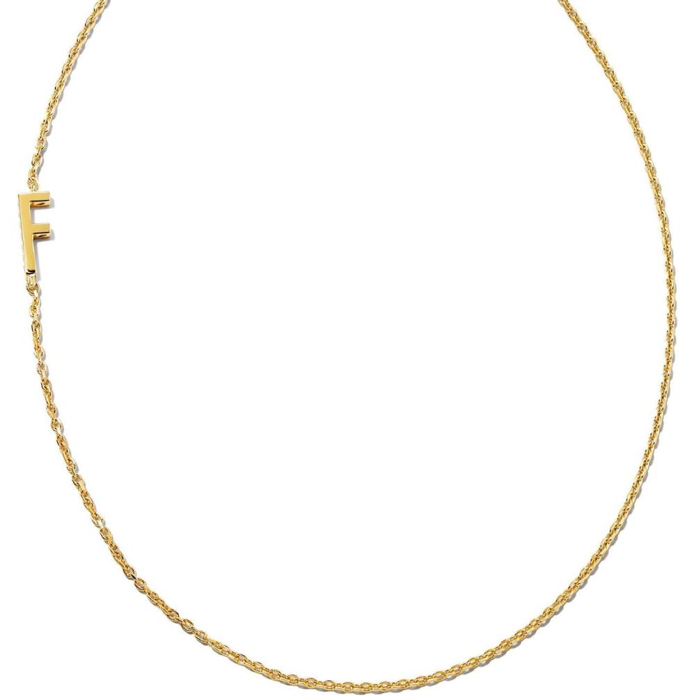 image:imageKendra Scott Letter AZ Inline Initial Necklace 18k Gold VermeilF