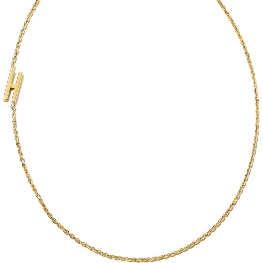 image:imageKendra Scott Letter AZ Inline Initial Necklace 18k Gold VermeilH