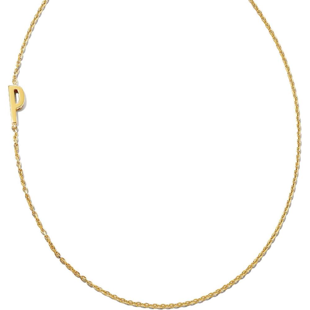 image:imageKendra Scott Letter AZ Inline Initial Necklace 18k Gold VermeilP