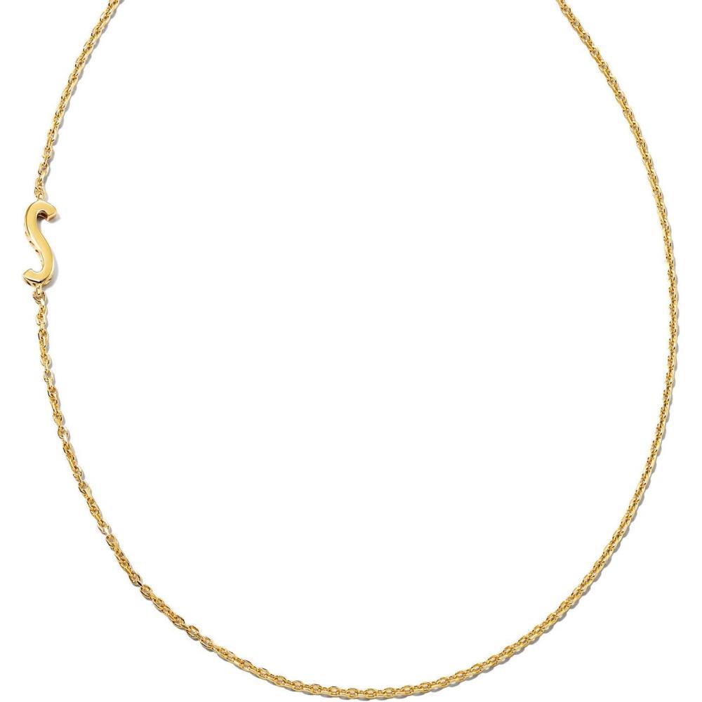 image:imageKendra Scott Letter AZ Inline Initial Necklace 18k Gold VermeilS