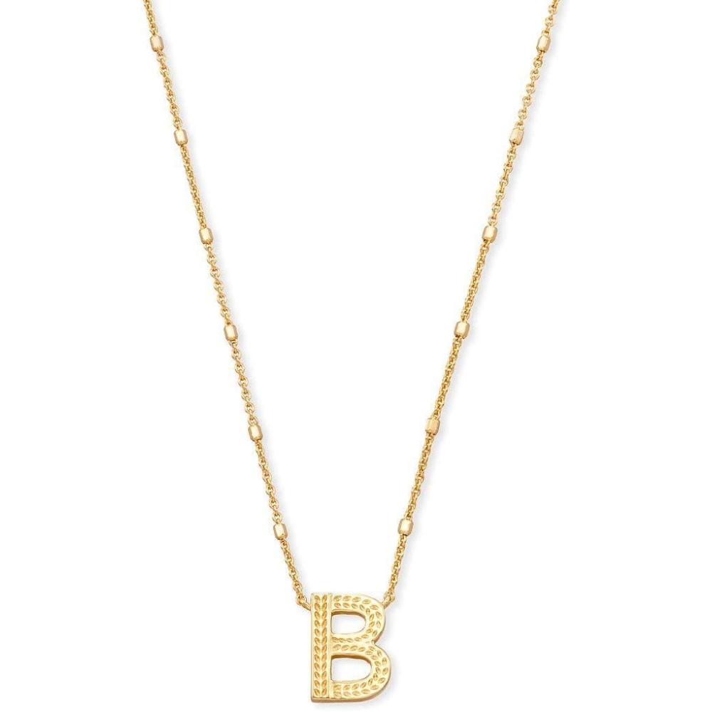 image:imageKendra Scott Letters AZ Pendant Necklace for Women Fashion Jewelry 14k GoldPlated BrassLetter B
