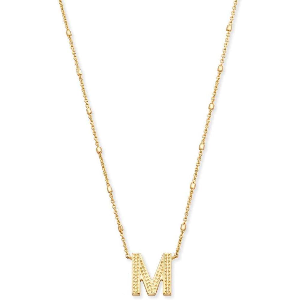image:imageKendra Scott Letters AZ Pendant Necklace for Women Fashion Jewelry 14k GoldPlated BrassLetter M