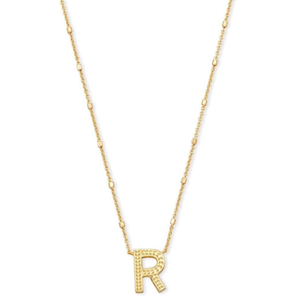 image:imageKendra Scott Letters AZ Pendant Necklace for Women Fashion Jewelry 14k GoldPlated BrassLetter R