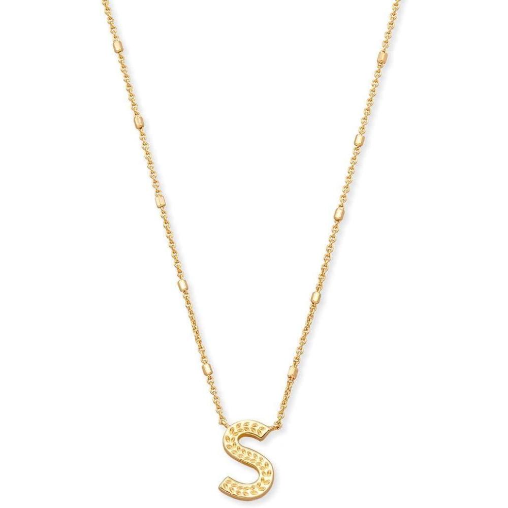 image:imageKendra Scott Letters AZ Pendant Necklace for Women Fashion Jewelry 14k GoldPlated BrassLetter S
