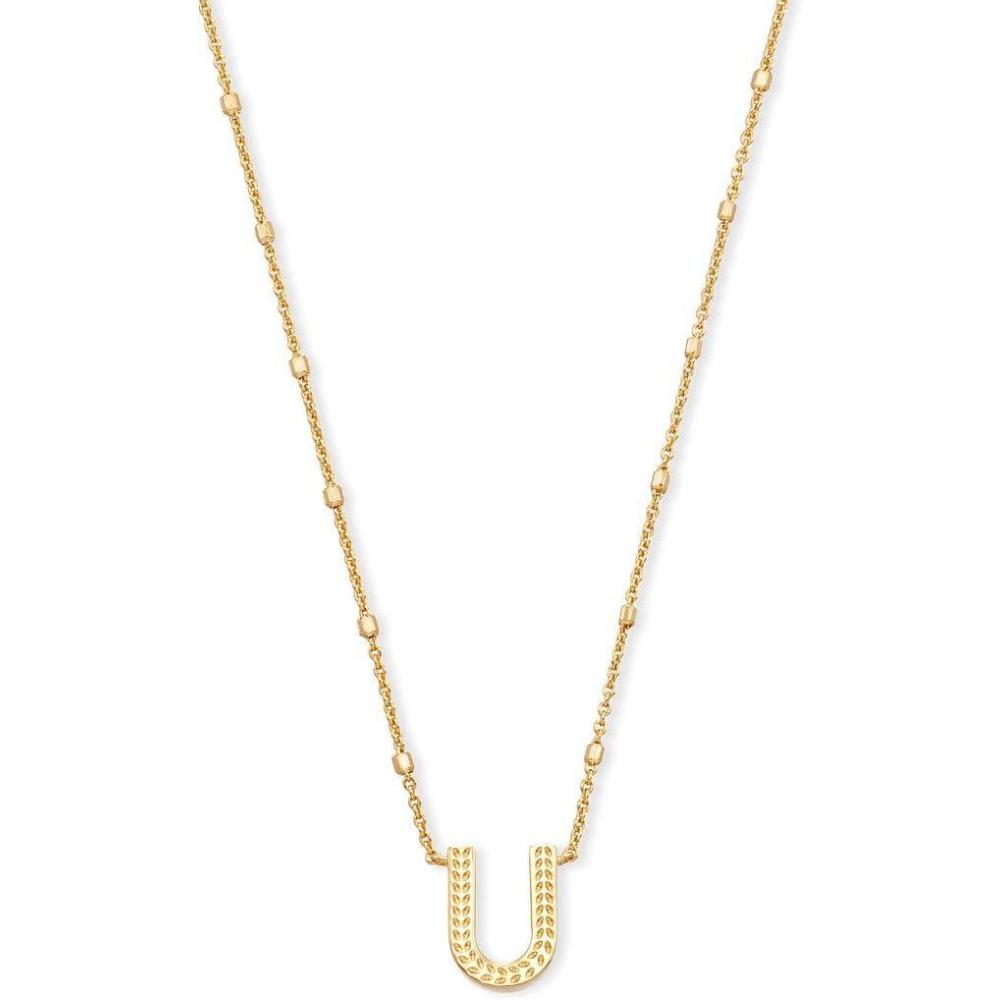 image:imageKendra Scott Letters AZ Pendant Necklace for Women Fashion Jewelry 14k GoldPlated BrassLetter U