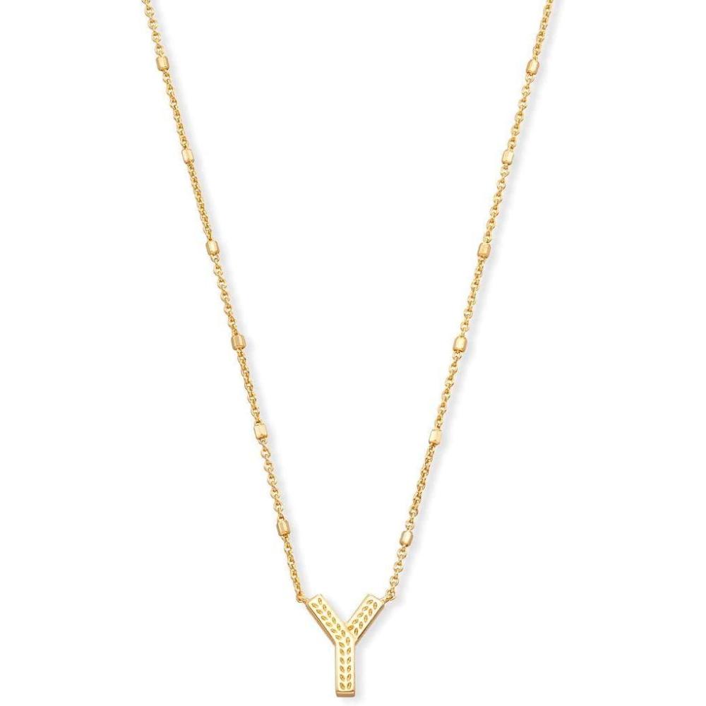 image:imageKendra Scott Letters AZ Pendant Necklace for Women Fashion Jewelry 14k GoldPlated BrassLetter Y