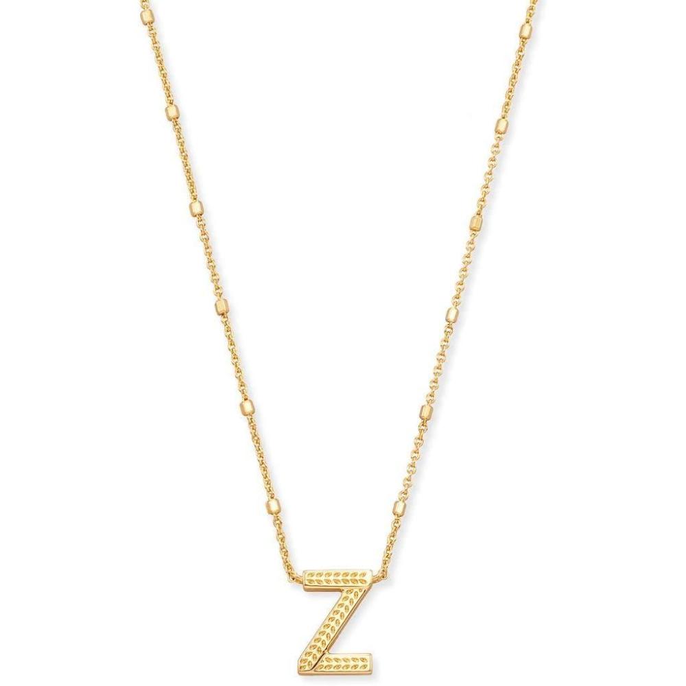 image:imageKendra Scott Letters AZ Pendant Necklace for Women Fashion Jewelry 14k GoldPlated BrassLetter Z