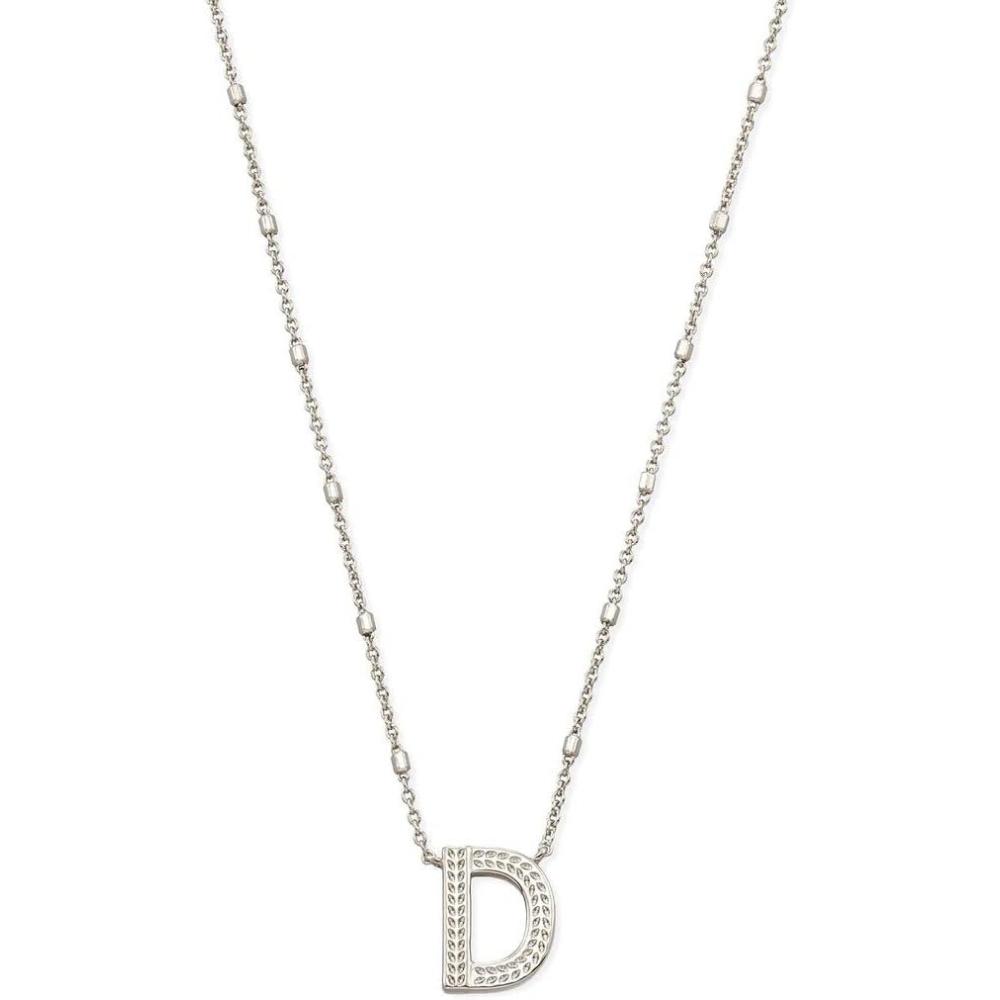 image:imageKendra Scott Letters AZ Pendant Necklace for Women Fashion Jewelry RhodiumPlated BrassLetter D