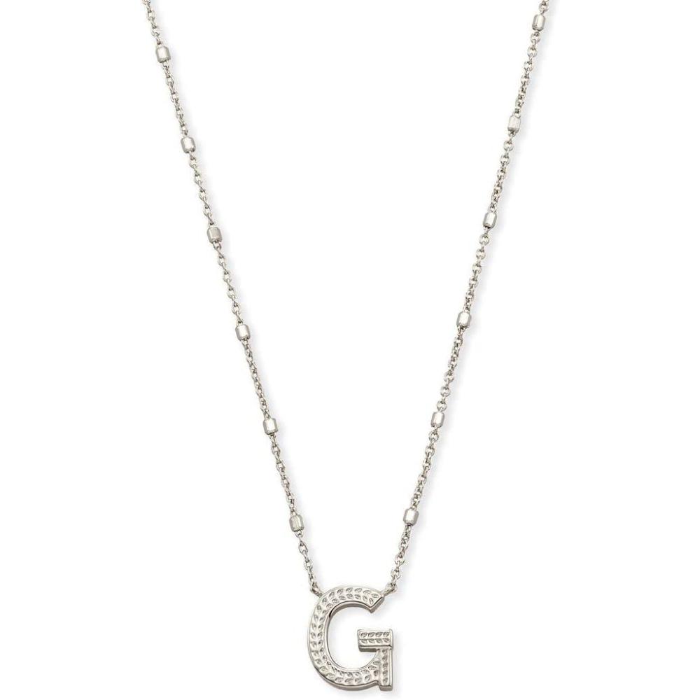 image:imageKendra Scott Letters AZ Pendant Necklace for Women Fashion Jewelry RhodiumPlated BrassLetter G