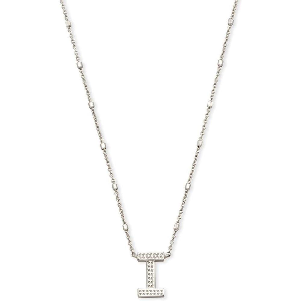 image:imageKendra Scott Letters AZ Pendant Necklace for Women Fashion Jewelry RhodiumPlated BrassLetter I