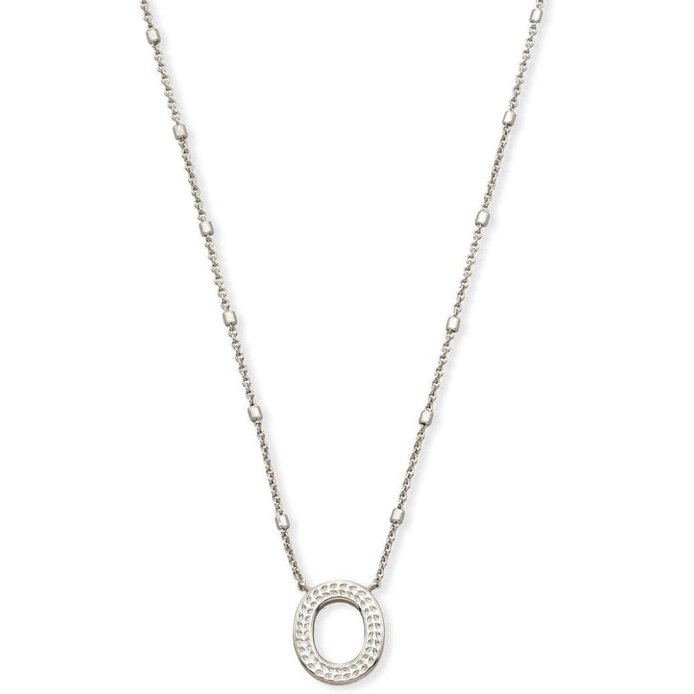 image:imageKendra Scott Letters AZ Pendant Necklace for Women Fashion Jewelry RhodiumPlated BrassLetter O