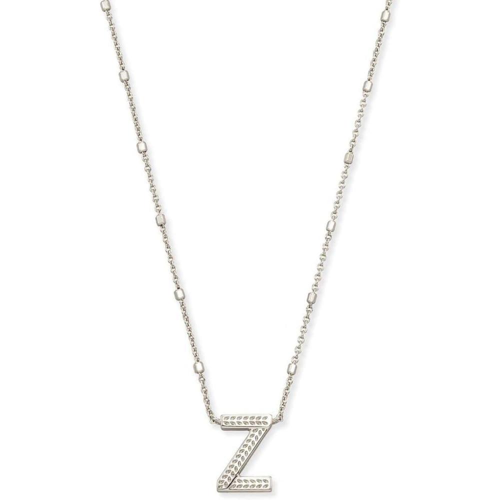 image:imageKendra Scott Letters AZ Pendant Necklace for Women Fashion Jewelry RhodiumPlated BrassLetter Z