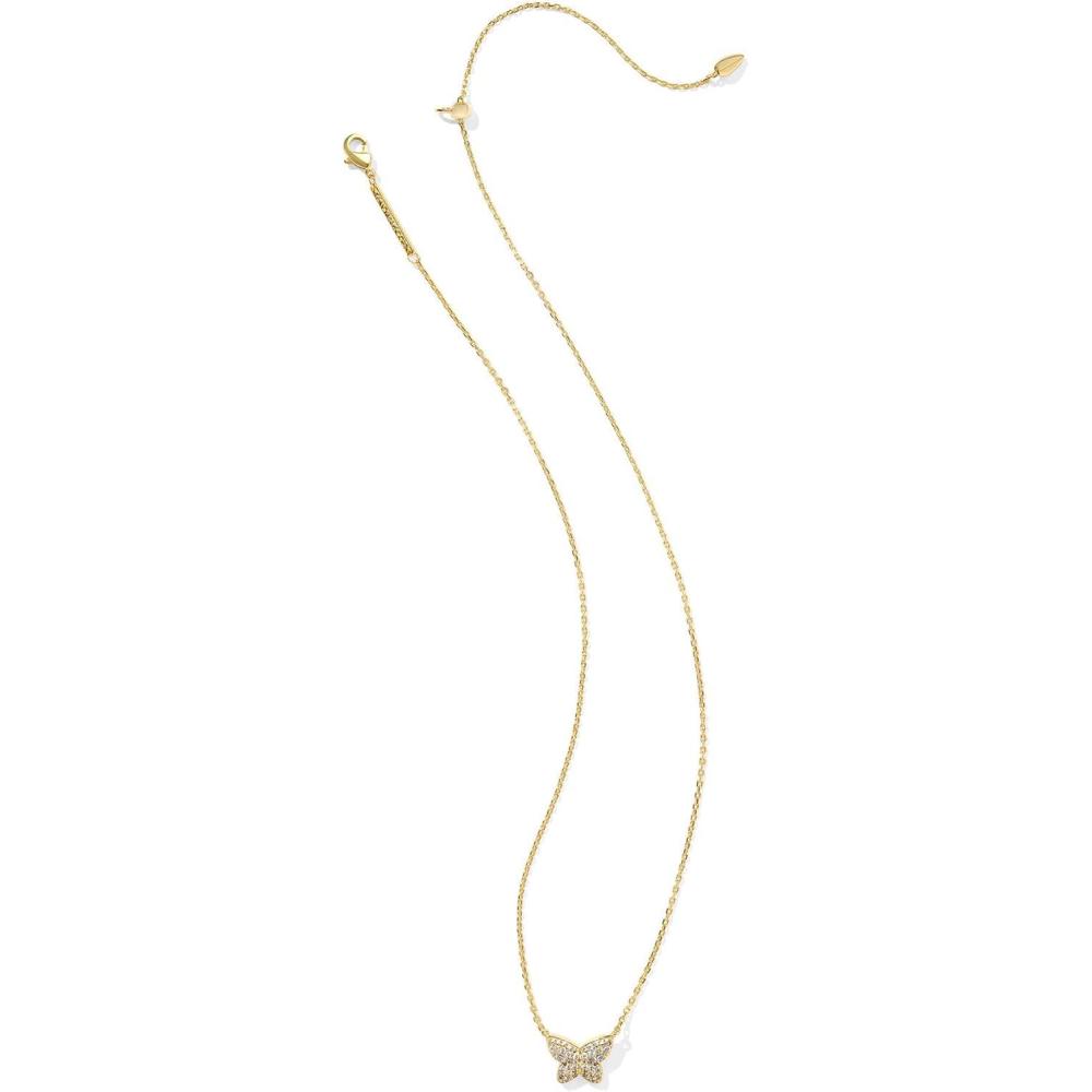image:imageKendra Scott Lillia Crystal Pendant Necklace Fashion Jewelry for WomenGOLD  WHITE CRYSTAL