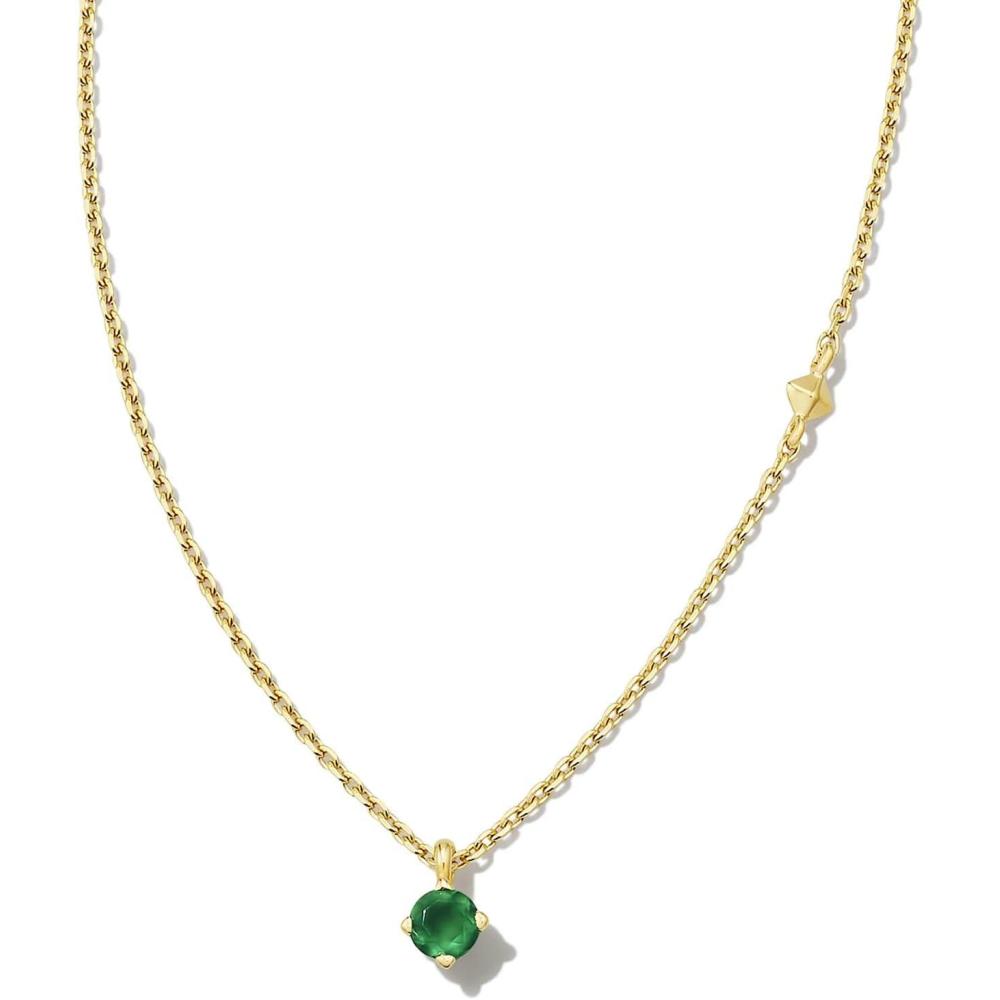 image:imageKendra Scott Maisie 18K Gold Vermeil Pendant NecklaceGREEN ONYX