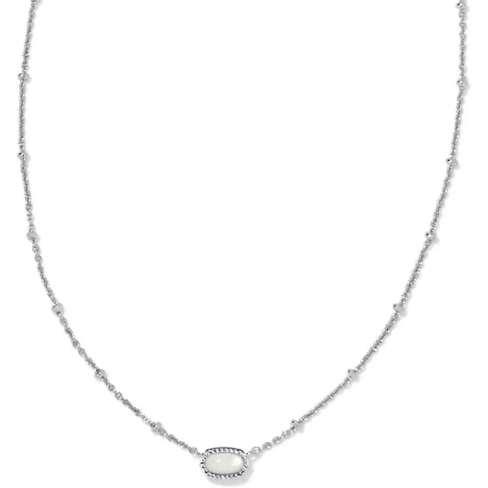 image:imageKendra Scott Mini Elisa 14k GoldPlated Satellite Short Pendant Necklace Fashion Jewelry for WomenRHODIUM IVORY MOTHER OF PEARL