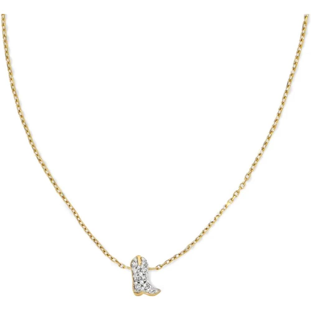 image:imageKendra Scott Tiny Cowboy Boot 18k Gold Pendant Necklace18K YELLOW GOLD