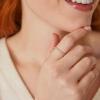 Kendra Scott Angelina 14k Gold Band Ring, Fine Jewelry for Women(14K WHITE GOLD)