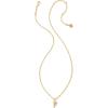 Kendra Scott Crystal Letter Short Pendant Necklace, Fashion Jewelry for Women(Letter Y (GOLD-PLATED))