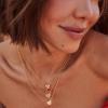 Kendra Scott Framed Ari Heart Pendant Necklace, Fashion Jewelry for Women(GOLD – WHITE OPALESCENT RESIN)