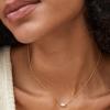 Kendra Scott Mini Elisa 14k Gold-Plated Satellite Short Pendant Necklace, Fashion Jewelry for Women(RHODIUM – IVORY MOTHER OF PEARL)