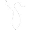 Kendra Scott Tiny Cowboy Boot 18k Gold Pendant Necklace(18K WHITE GOLD)