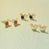 Kendra Scott x Disney Mickey Mouse Stud Earrings, Fashion Jewelry for Women(GOLD – WHITE PEARL)