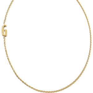 Kendra Scott Letter A-Z Inline Initial Necklace, 18k Gold Vermeil(G)