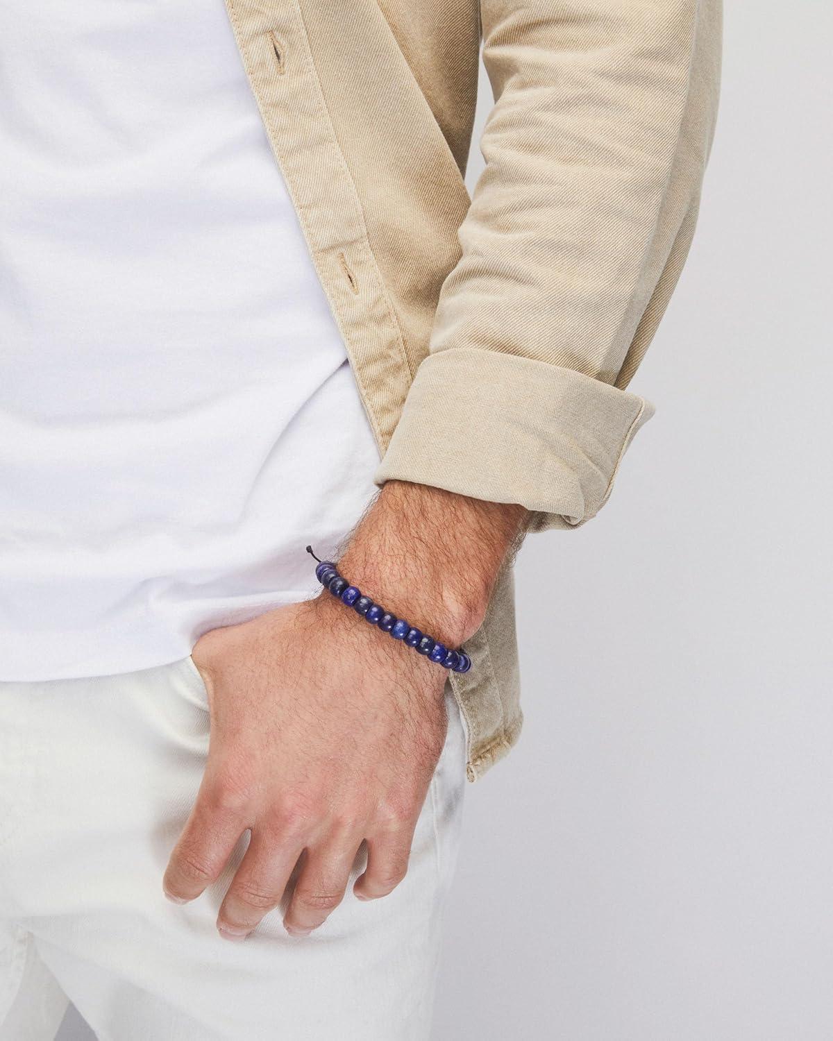 image:imageKendra Scott Cade Beaded Bracelet for Men Fine JewelryBLUE LAPIS