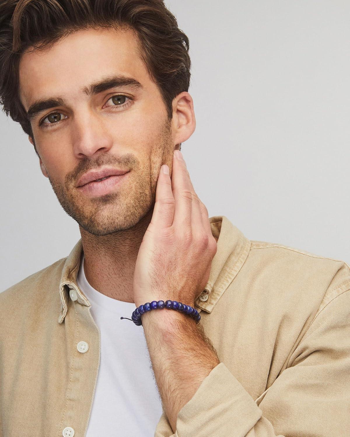 image:imageKendra Scott Cade Beaded Bracelet for Men Fine JewelryBLUE LAPIS