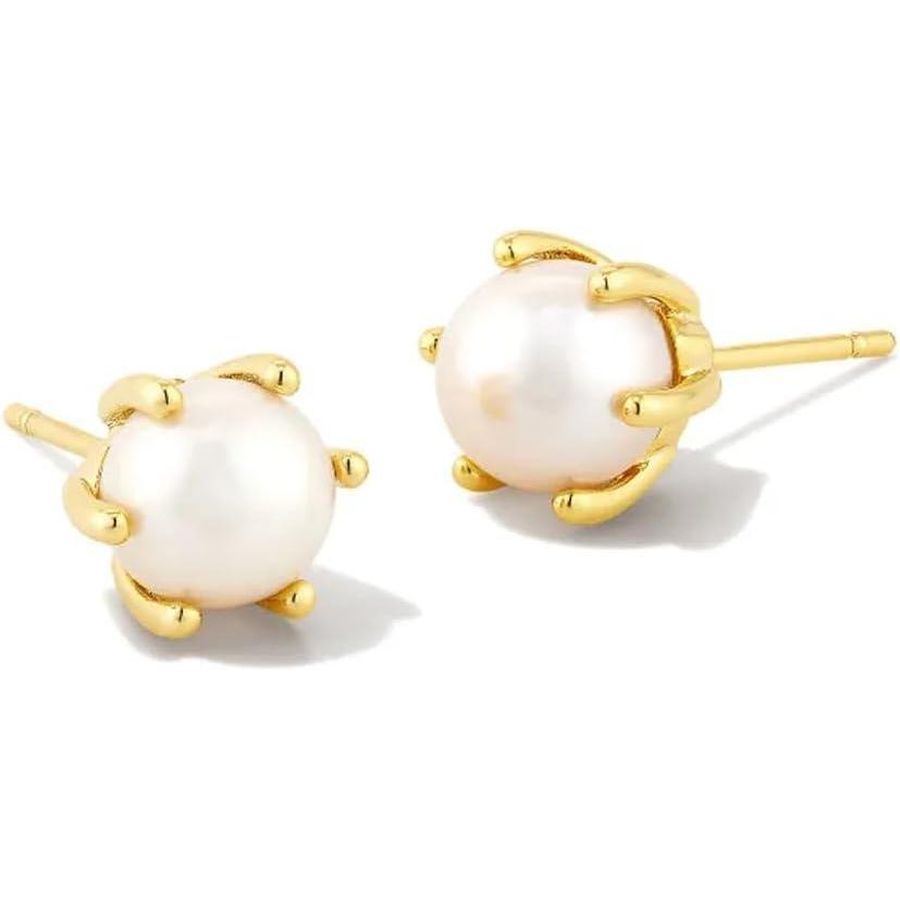 image:imageKendra Scott Ashton Pearl Stud EarringsGOLD WHITE PEARL