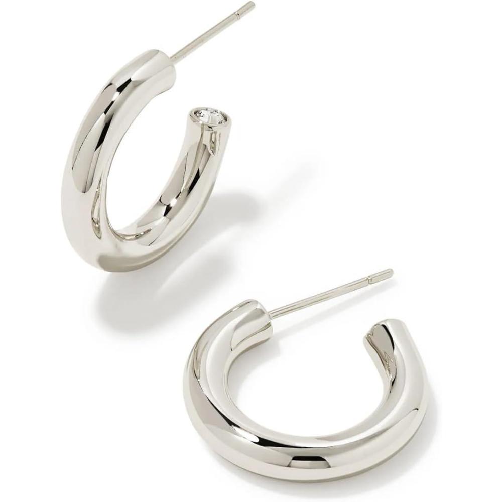 image:imageKendra Scott Colette Huggie Earrings Fashion Jewelry for WomenRHODIUM