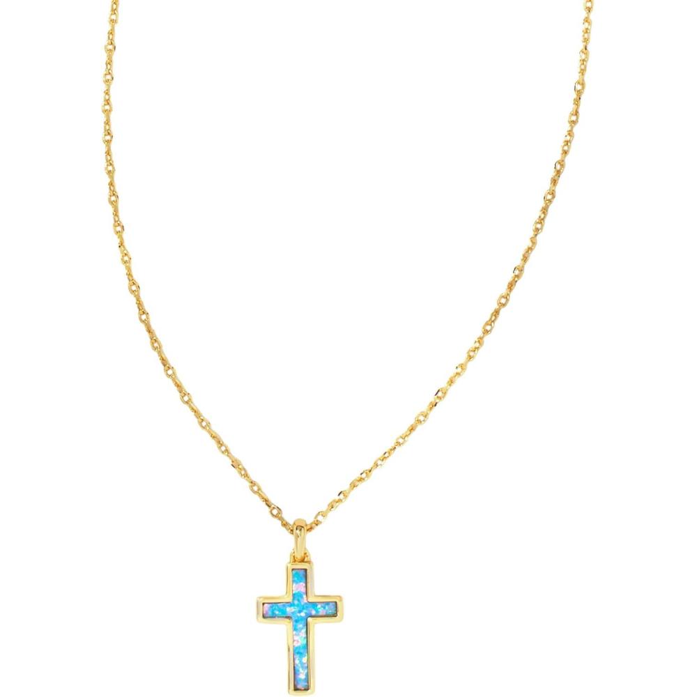 image:imageKendra Scott Cross Pendant Necklace for Women Fashion JewelryGOLD PERIWINKLE OPAL