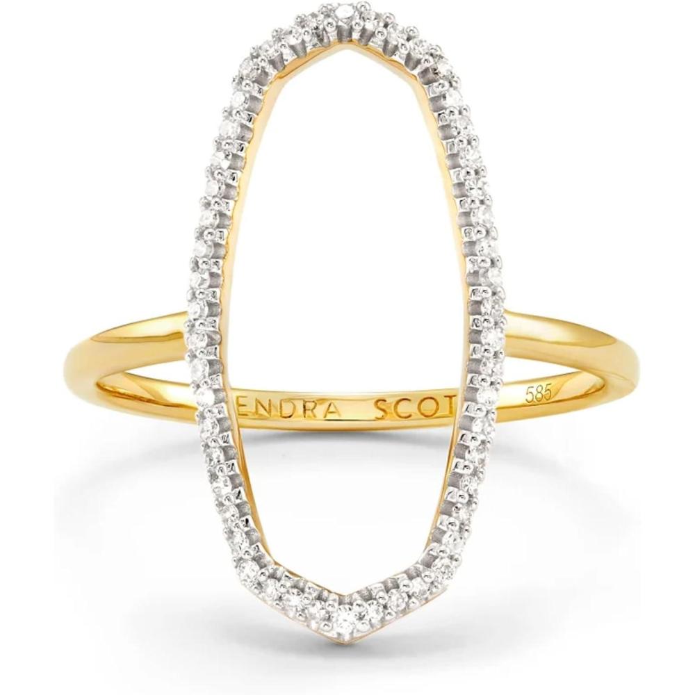 image:imageKendra Scott Dani 14k Gold Open Ring Fine Jewelry for Women14K GOLD  WHITE DIAMOND