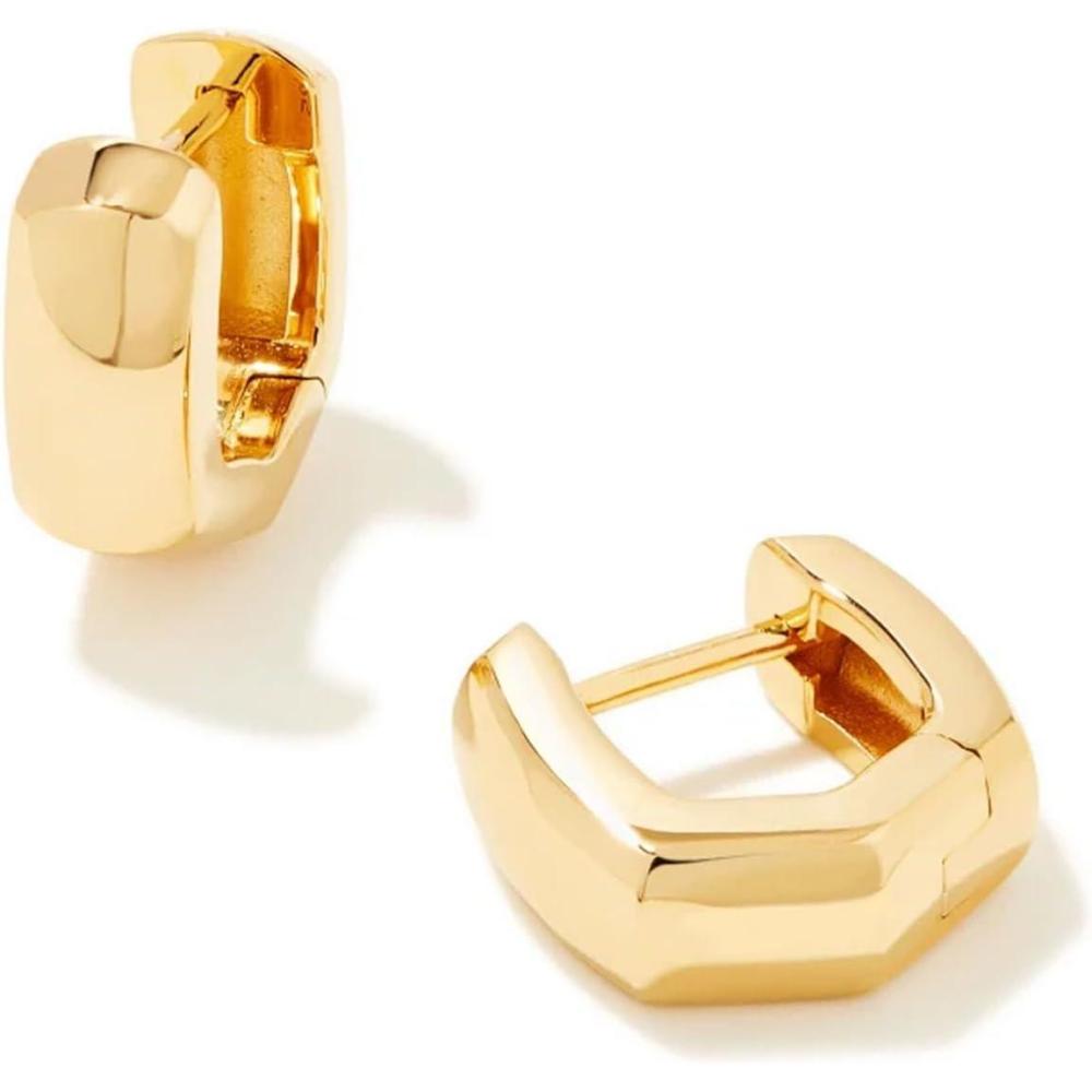 image:imageKendra Scott Davie Wide Huggie Earring 18k Gold Vermeil