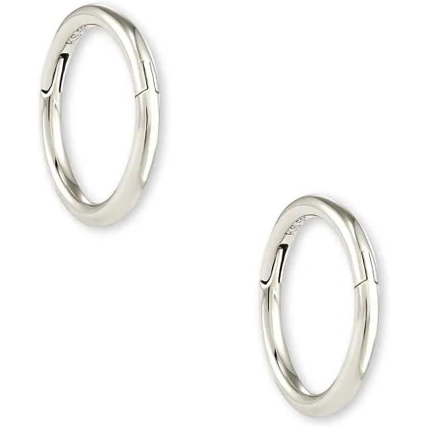 image:imageKendra Scott Gina Seamless Huggie Earrings Fine Jewelry for Women14K WHITE GOLD