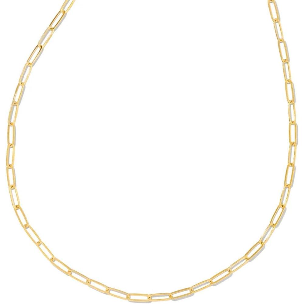 image:imageKendra Scott Large Paperclip Chain Necklace18K YELLOW GOLD VERMEIL