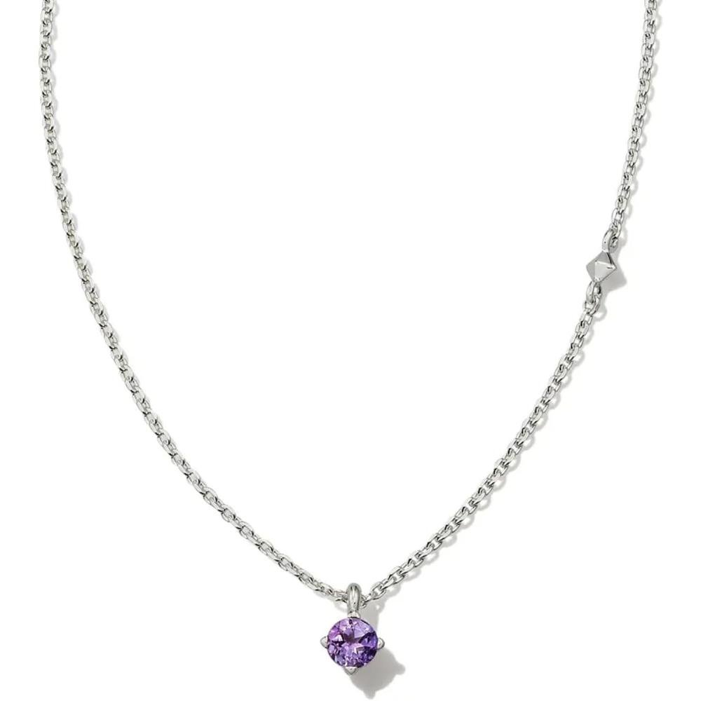 image:imageKendra Scott Maisie Sterling Silver Pendant NecklaceAMETHYST