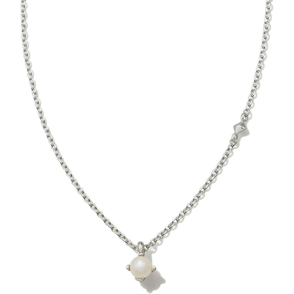 image:imageKendra Scott Maisie Sterling Silver Pendant NecklaceWHITE PEARL