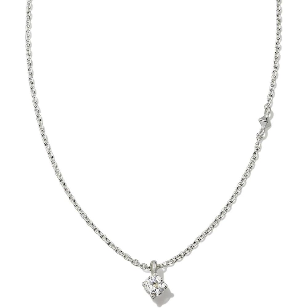 image:imageKendra Scott Maisie Sterling Silver Pendant NecklaceWHITE TOPAZ