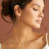 Kendra Scott Audrey Pendant Necklace .15C, 18k Yellow Gold, White Diamond