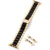 Kendra Scott Dira 3 Link Watch Bands, Compatible with Apple Watch® and 20mm Samsung Galaxy Watch®(Gold & Black Tone)